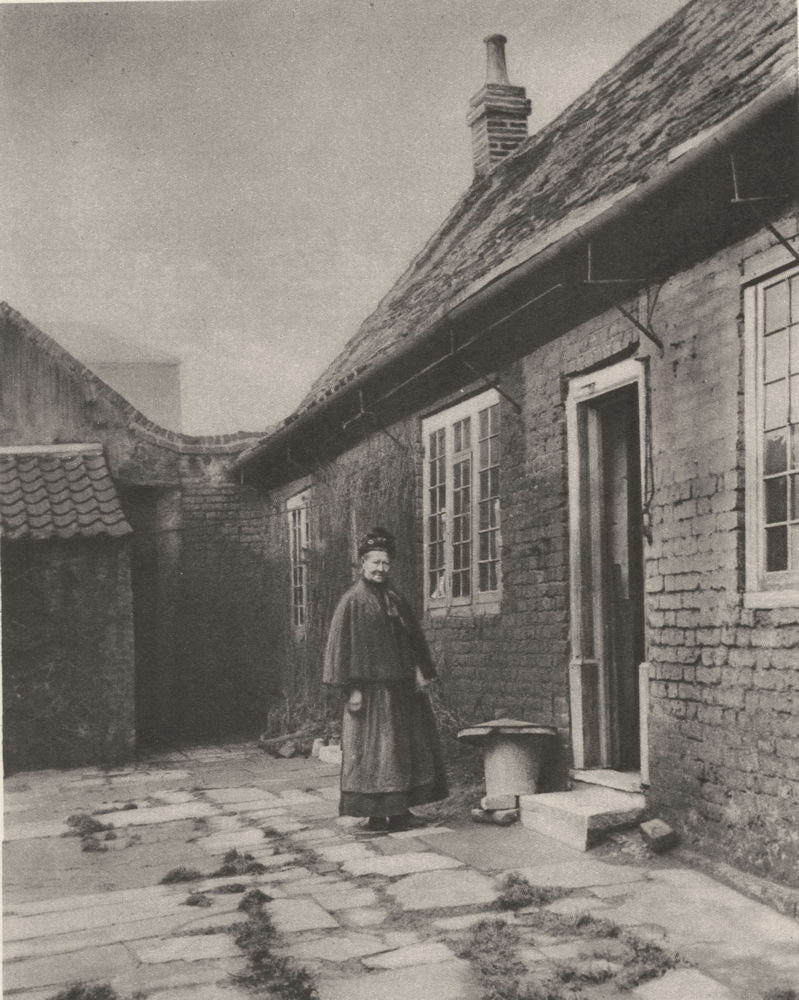 LONDON. Poplar Almshouses founded in the Seventeenth century. Bow Lane 1926